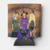 Aufrufen des Halloween-Party Alle Hexen Dosenkühler (Vorderseite)