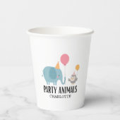 Aufrufen des Kindergeburtstags Alle Party Pappbecher (Rückseite)