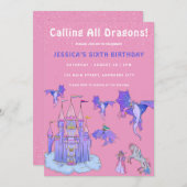 Aufrufen des Party "Alle Drachen Kindergeburtstag" Einladung (Vorne/Hinten)