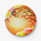 Aufrufen von Harvest ERNTEDANK FALL AUTUMN Pappteller (Vorderseite)