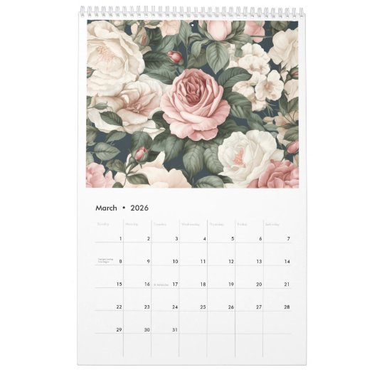 Aufruhr der Rose 2026 Kalender (Mär 2026)