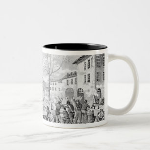 Aufruhr der silk Arbeitskräfte von Lyon Zweifarbige Tasse