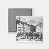 Aufruhr in Dresden Magnet (Vorderseite/Rückseite)