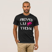AUFRUHR Schwarzes T-Shirt (Vorne ganz)