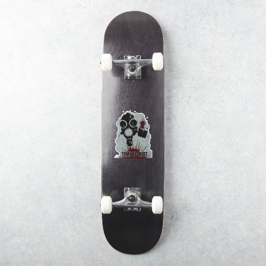 Aufruhrzeit Aufkleber (Skateboard)