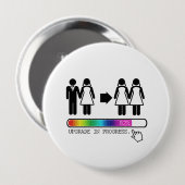 AUFRÜSTEN ZUR LESBE BUTTON (Vorne & Hinten)