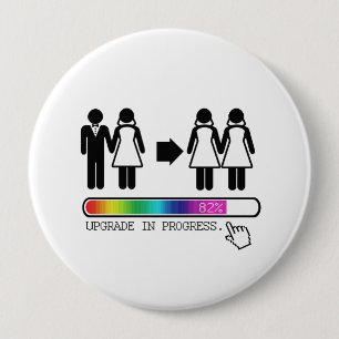 AUFRÜSTEN ZUR LESBE BUTTON