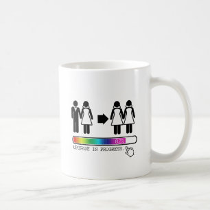 AUFRÜSTEN ZUR LESBE KAFFEETASSE