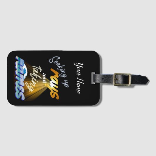 Aufsaugen von Meldungen und Namensaufruf in Sommer Gepäckanhänger (Vorderseite (Horizontal))