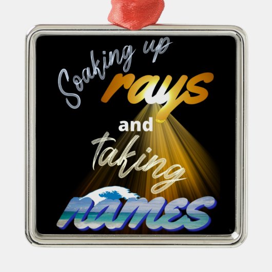 Aufsaugen von Meldungen und Namensaufruf in Sommer Ornament Aus Metall (Vorne)