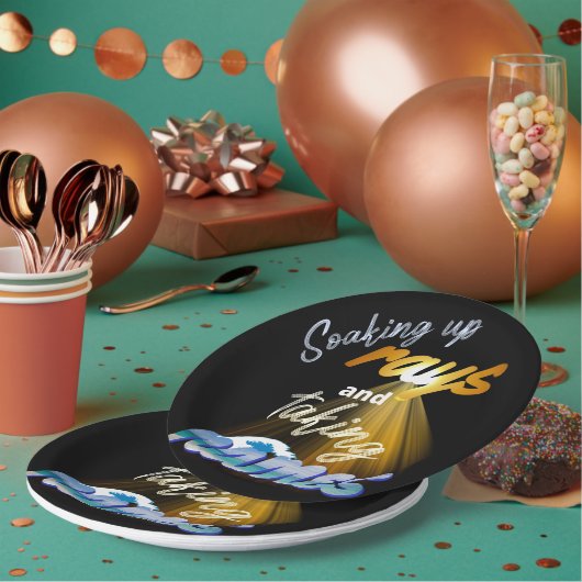 Aufsaugen von Meldungen und Namensaufruf in Sommer Pappteller (Multi)