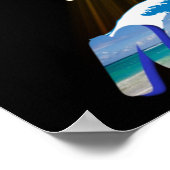 Aufsaugen von Meldungen und Namensaufruf in Sommer Poster (Ecke)