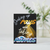 Aufsaugen von Meldungen und Namensaufruf in Sommer Postkarte (Stehend Vorderseite)