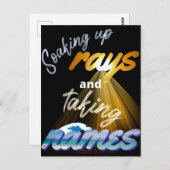 Aufsaugen von Meldungen und Namensaufruf in Sommer Postkarte (Vorne/Hinten)