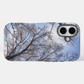 Aufschauen zu winterlichen Morgenbäumen Case-Mate iPhone Hülle (Rückseite (Horizontal))