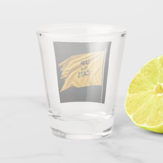Aufschiebeglas der Katzen Schnapsglas (Rückseite)