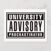 Aufschiebehilfe an der Universität Postkarte (Vorderseite)