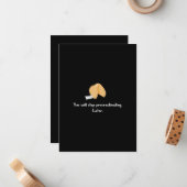 Aufschieben beenden mitteilungskarte (Vorderseite/Rückseite Beispiel)