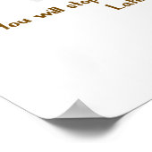 Aufschieben beenden poster (Ecke)