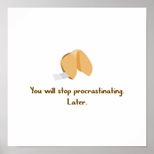 Aufschieben beenden poster (Vorne)