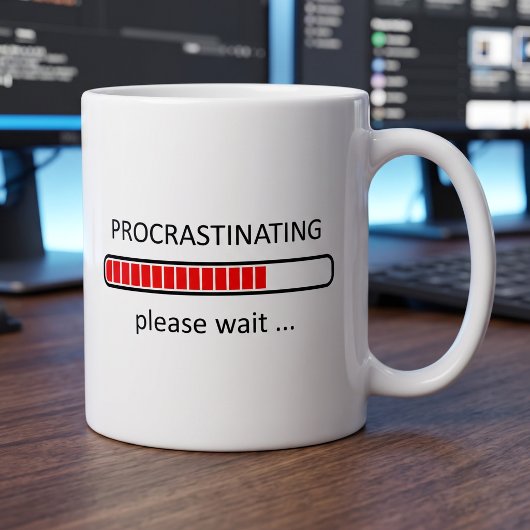 Aufschieben Bitte warten - Lazy Day Tasse