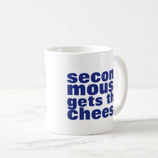 Aufschieber | Die zweite Maus holt den Käse Kaffeetasse (VorderseiteRechts)