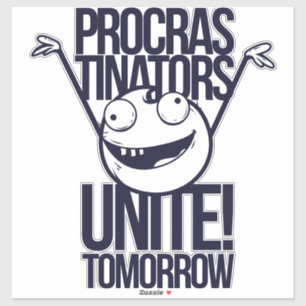 Aufschieber vereinen aufkleber