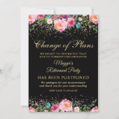 Aufschiebtes Party für das Blumenpensionssystem Einladung (Vorderseite)