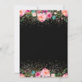 Aufschiebtes Party für das Blumenpensionssystem Einladung (Rückseite)