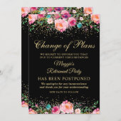 Aufschiebtes Party für das Blumenpensionssystem Einladung (Vorne/Hinten)