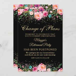 Aufschiebtes Party für das Blumenpensionssystem Einladung