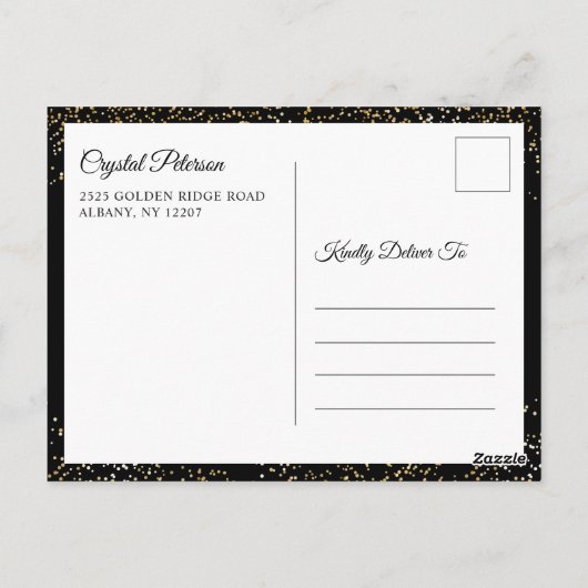 Aufschiebtes Party für das Blumenpensionssystem Postkarte (Rückseite)