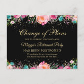 Aufschiebtes Party für das Blumenpensionssystem Postkarte (Vorderseite)