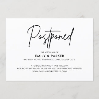 Aufschiebung Einladung