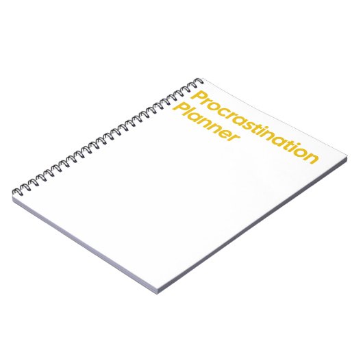 Aufschiebungsplaner-Notebook Notizblock (Linke Seite)