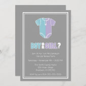 Aufschlüsselung der Party Einladungen der Geschlec (Vorne/Hinten)