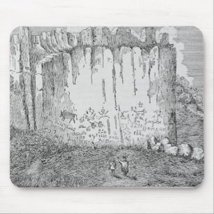 Aufschrift-Felsen, nahe dem Pueblo von Zuni Mousepad