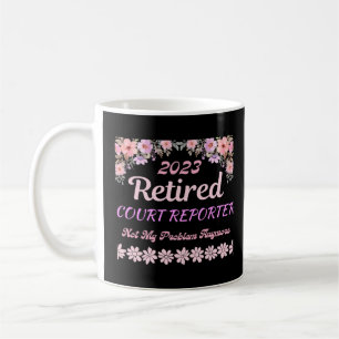 Aufschub des Reporters des Gerichtshofs 2023 für F Kaffeetasse