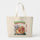 Aufschub-Ebene: Experte - Lustige Ästhetik Jumbo Stoffbeutel (Rückseite)