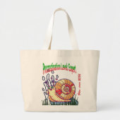 Aufschub-Ebene: Experte - Lustige Ästhetik Jumbo Stoffbeutel (Vorne)