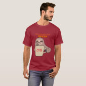 Aufschub-Ebene: Master - Lazy Sloth Tasse T-Shirt (Vorne ganz)
