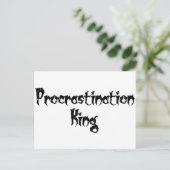 Aufschub König Postkarte (Stehend Vorderseite)