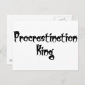 Aufschub König Postkarte (Vorne/Hinten)