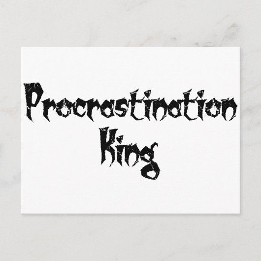 Aufschub König Postkarte (Vorderseite)