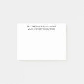 Aufschub: Manchmal braucht man eine Pause, lustig Post-it Klebezettel (Vorderseite)