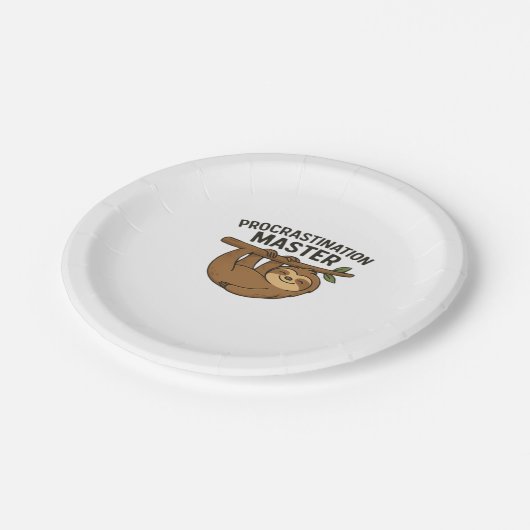 Aufschub Master Classic T - Shirt Pappteller (Schrägansicht)