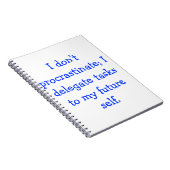 Aufschub Notizblock (Rechte Seite)