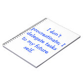 Aufschub Notizblock (Linke Seite)