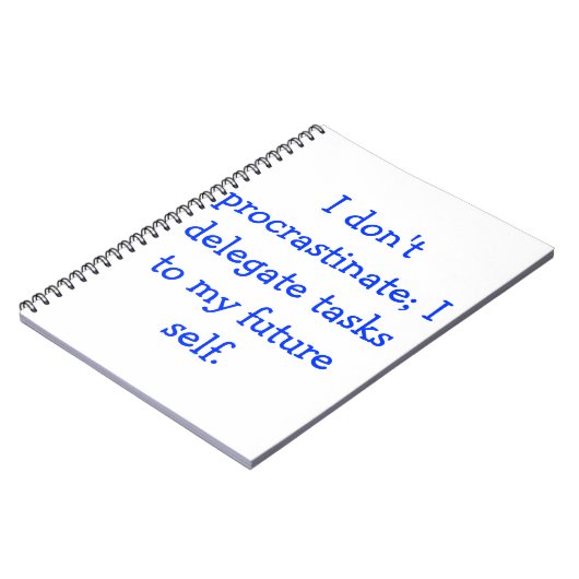 Aufschub Notizblock (Linke Seite)