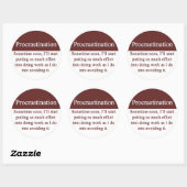 Aufschub Runder Aufkleber (Blatt)